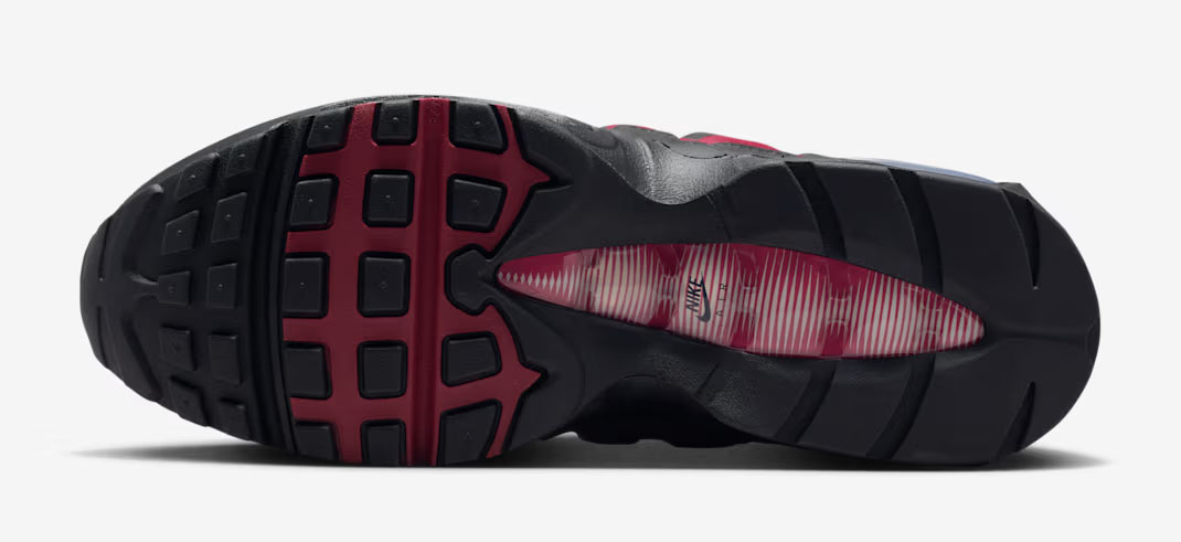Nike Air Max 95 Black Team Crimson Mens Shoes 6