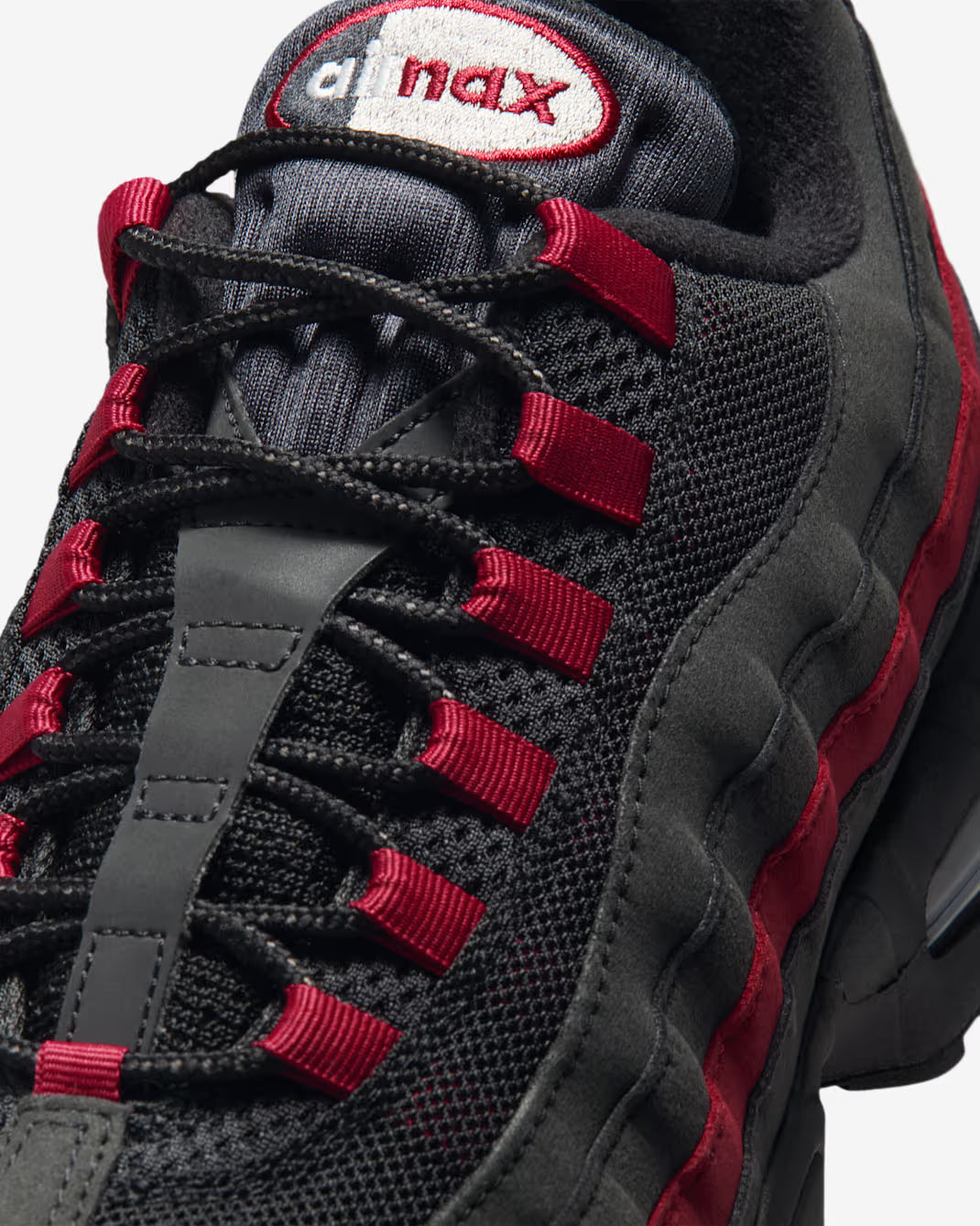 Nike Air Max 95 Black Team Crimson Mens Shoes 7