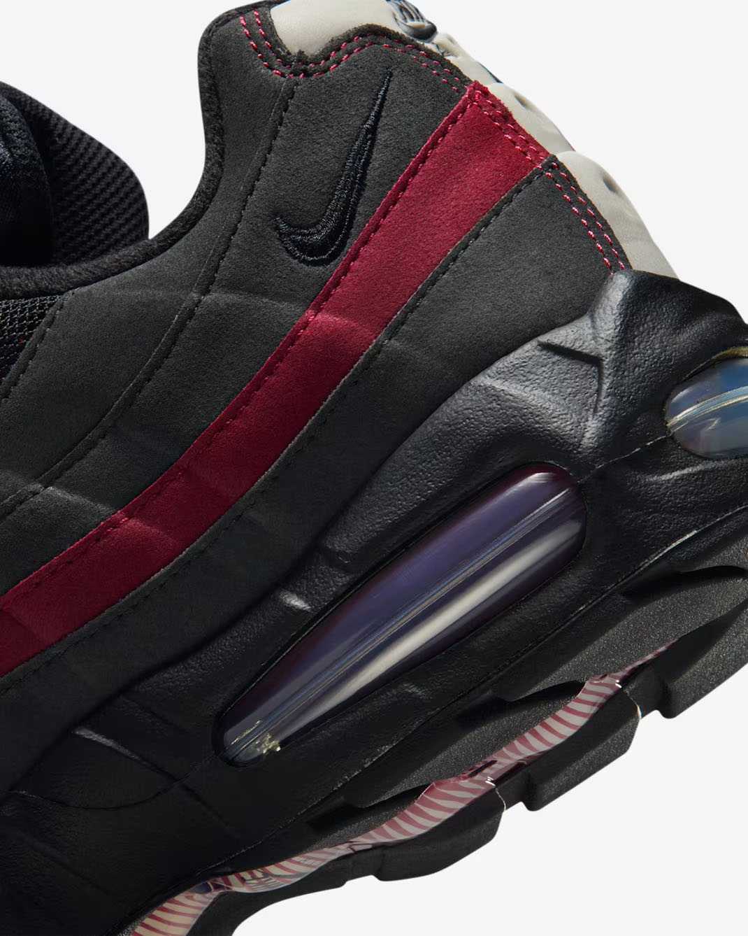 Nike Air Max 95 Black Team Crimson Mens Shoes 8
