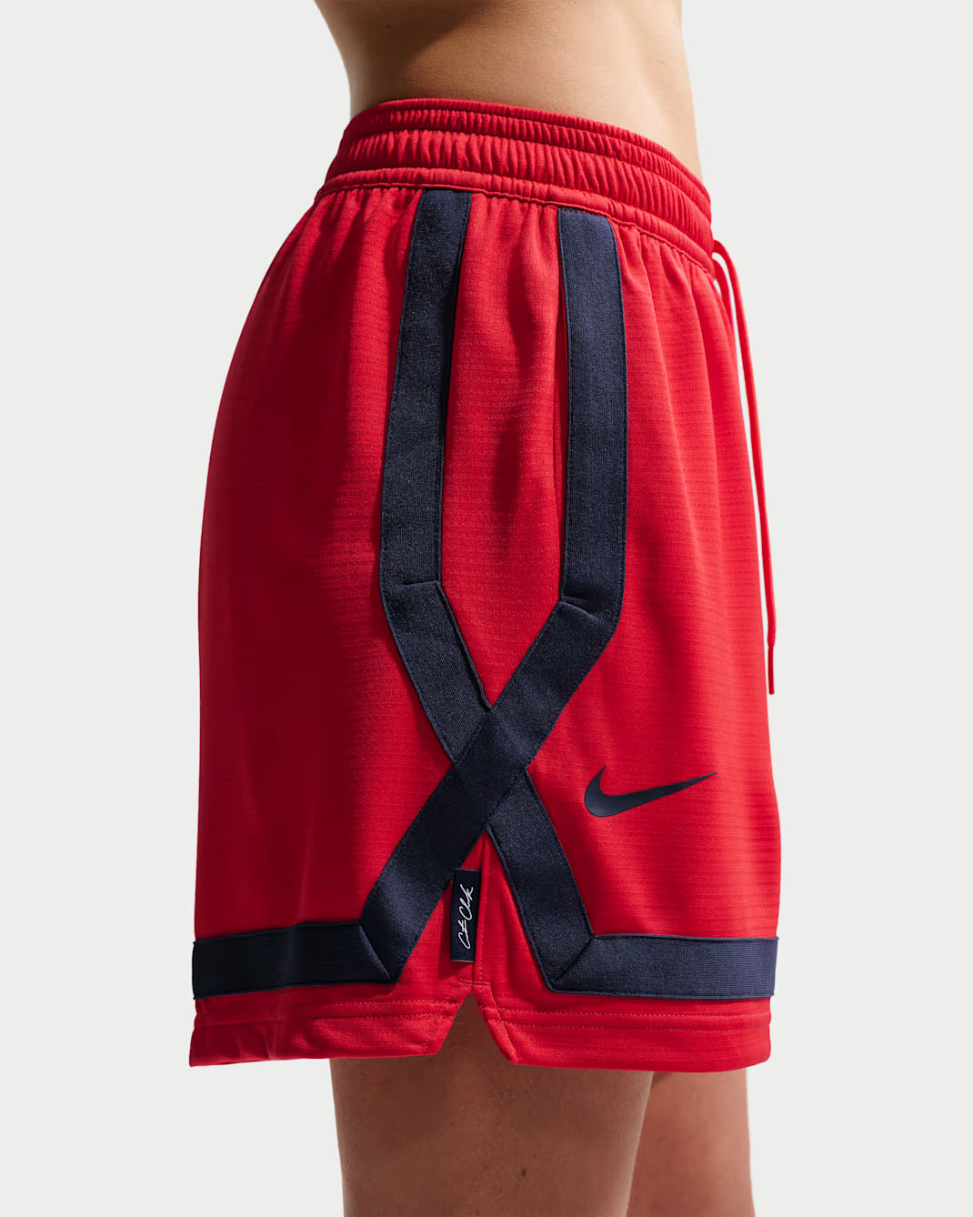 Nike Caitlin Clark Basketball Shorts University Red Midnight Navy 2