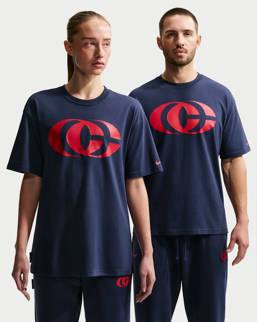 Nike Caitlin Clark T Shirt Midnight Navy University Red
