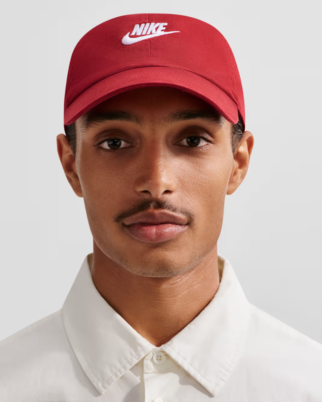 Nike Club Unstructured Futura Wash Cap Team Crimson White