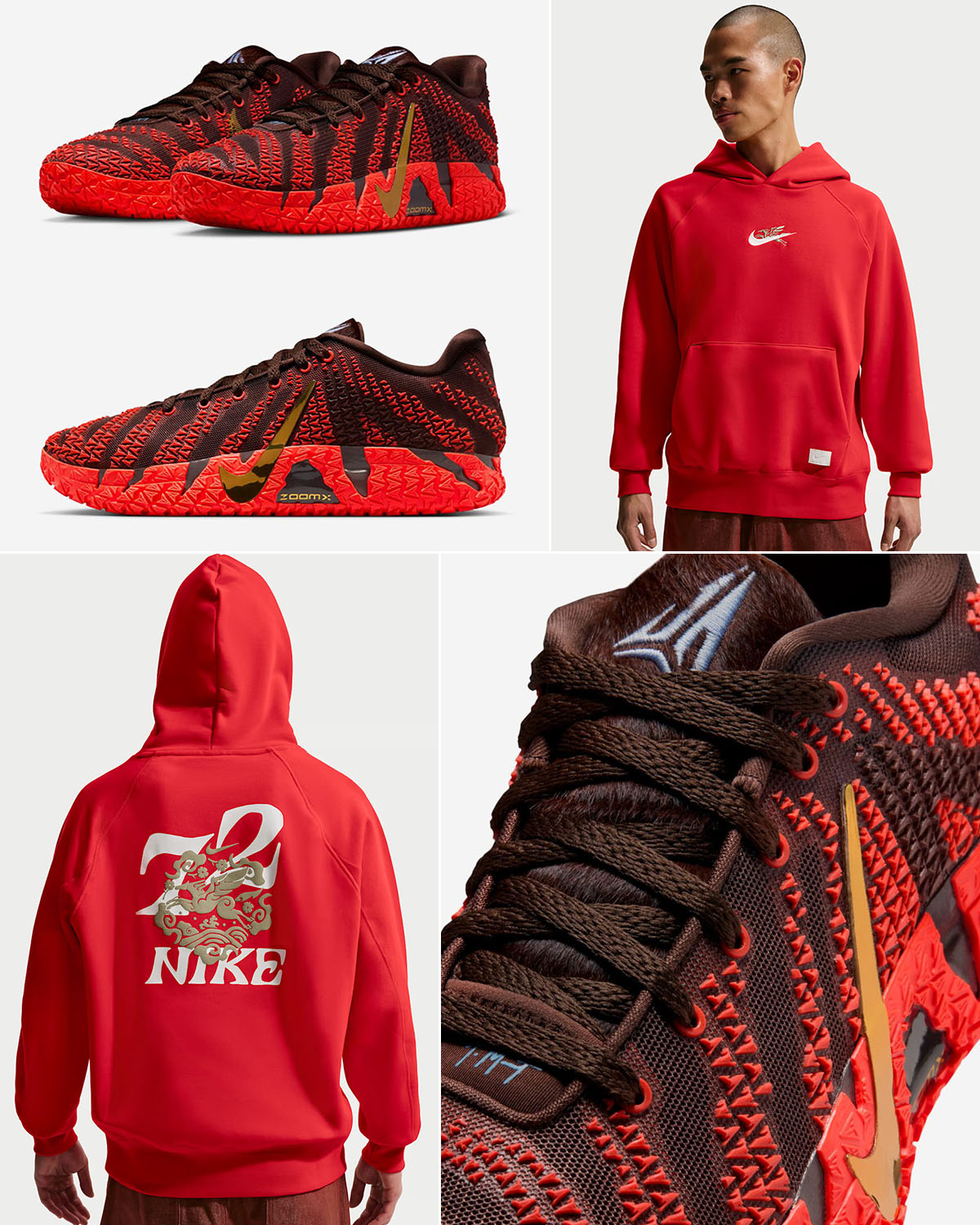Nike Ja 3 Year of the Horse Sneakers x Nike Lunar New Year Hoodie Outfit
