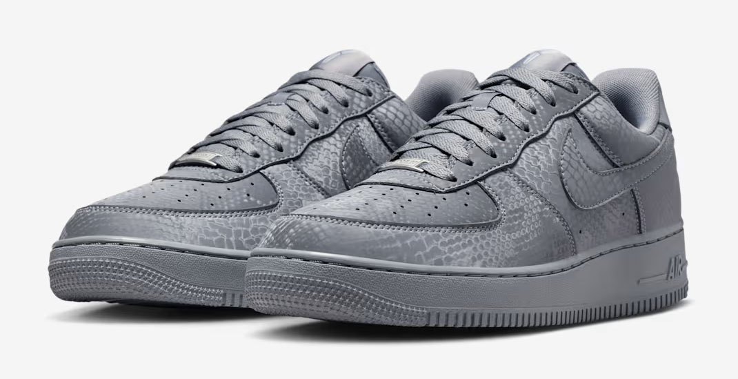Nike Kobe Air Force 1 Low Cool Grey Mens Sneakers 1