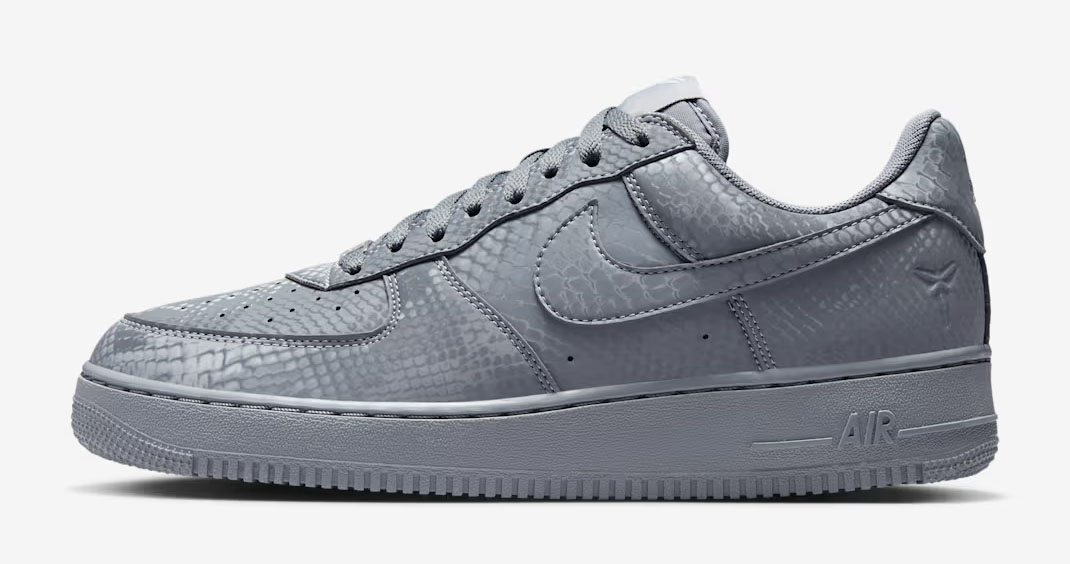 Nike Kobe Air Force 1 Low Cool Grey Mens Sneakers 2