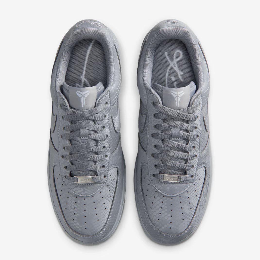 Nike Kobe Air Force 1 Low Cool Grey Mens Sneakers 4