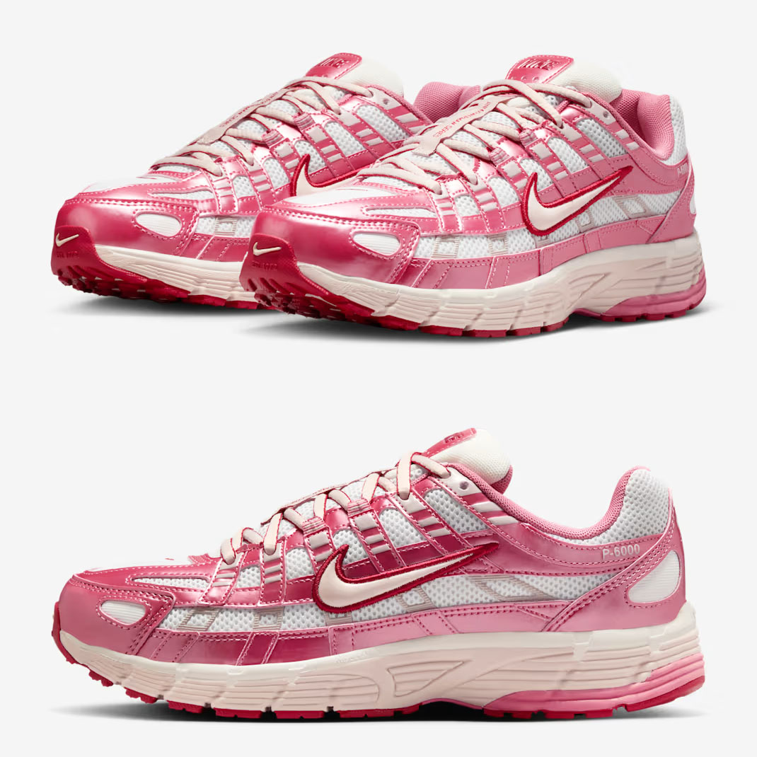 Nike P-6000 Valentines Day 2026 Peony Team Crimson Womens Shoes IO3496-100