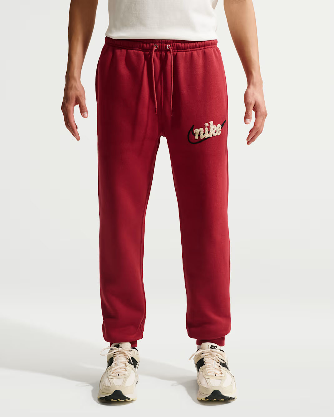 Nike Sportswear Club Fleece Mens Jogger Pants Team Crimson Khaki