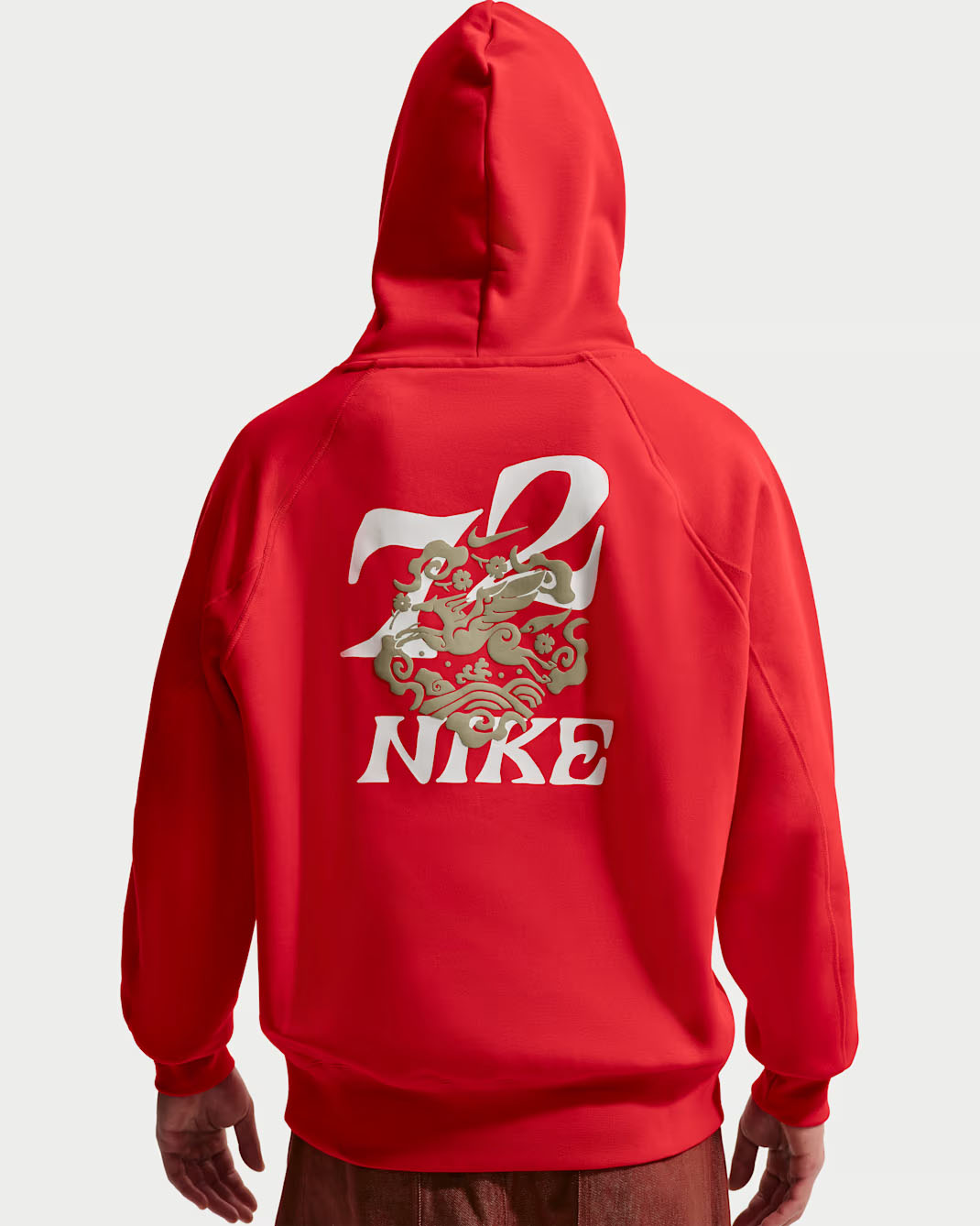 Nike Sportswear Lunar New Year of the Horse Mens Hoodie Red 2