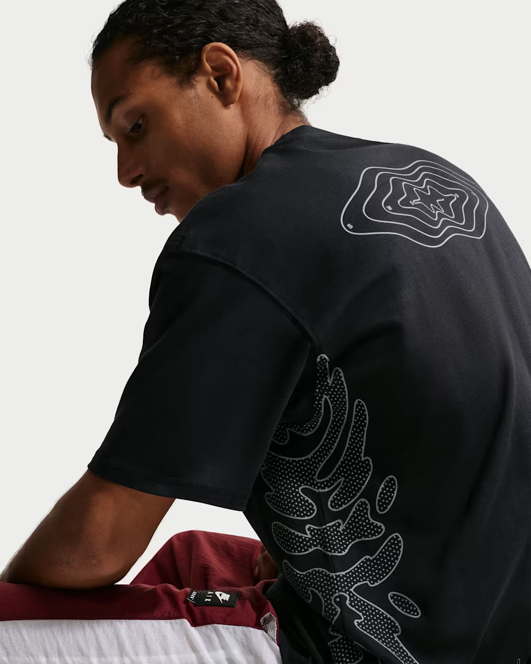 Nike Sportswear Mens T Shirt Black Reflect Silver 3