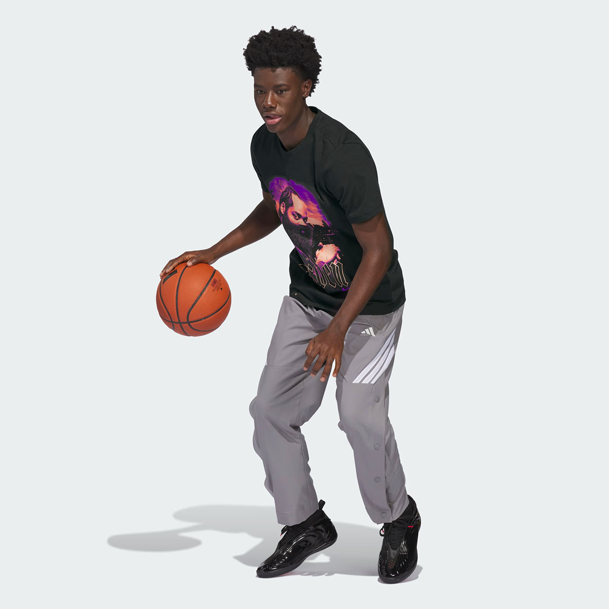 adidas James Harden Backyard Graphic T Shirt Outfit