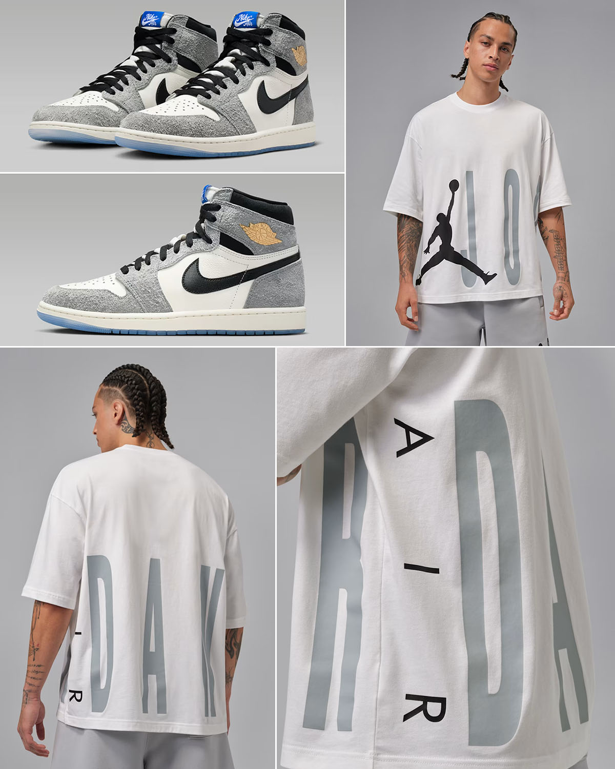 Air Jordan 1 High OG All Star 2026 x Jordan Mens Oversized Torso Logo T Shirt Outfit