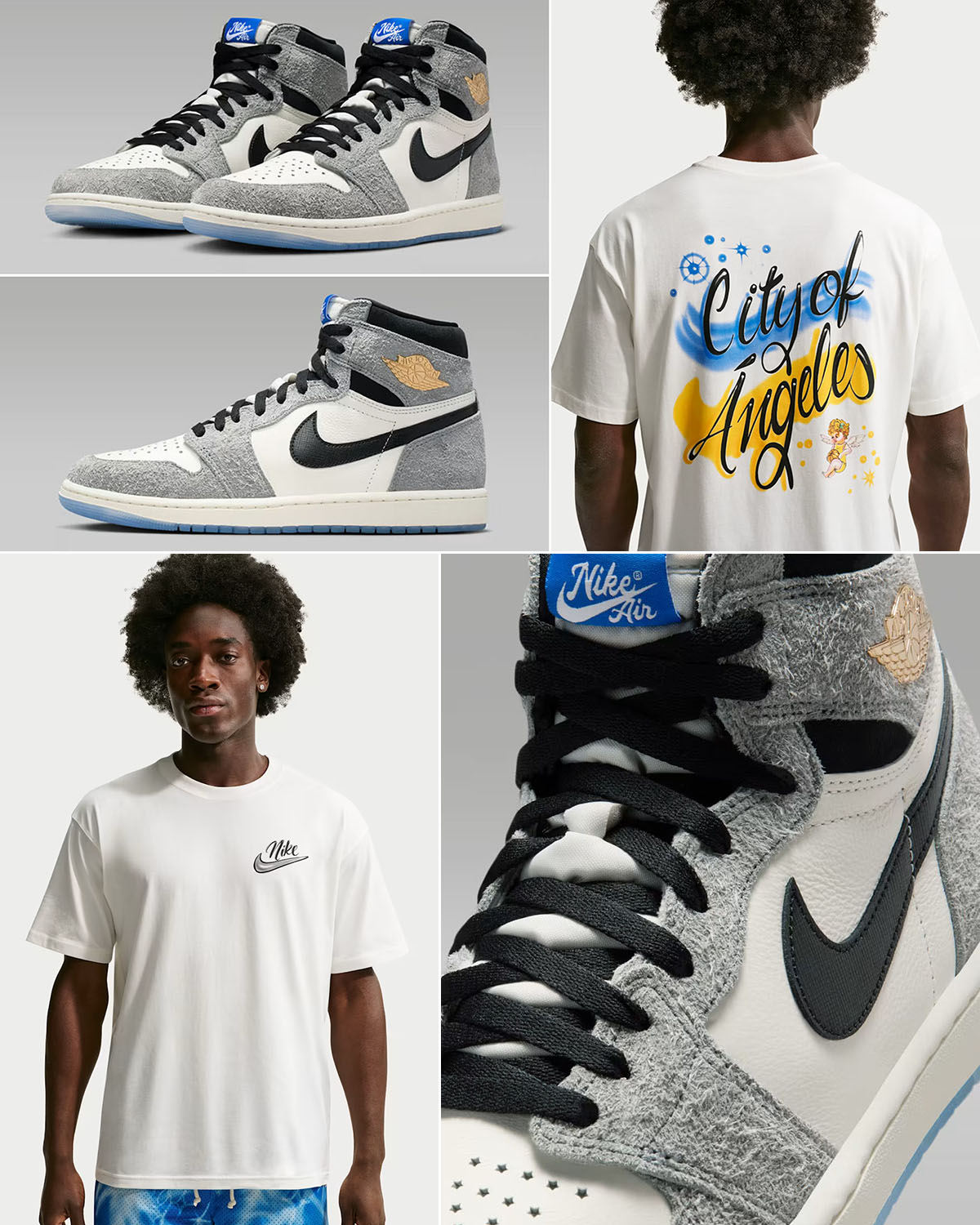 Air Jordan 1 High OG All Star 2026 x Nike LA City of Angels Sail T Shirt Outfit