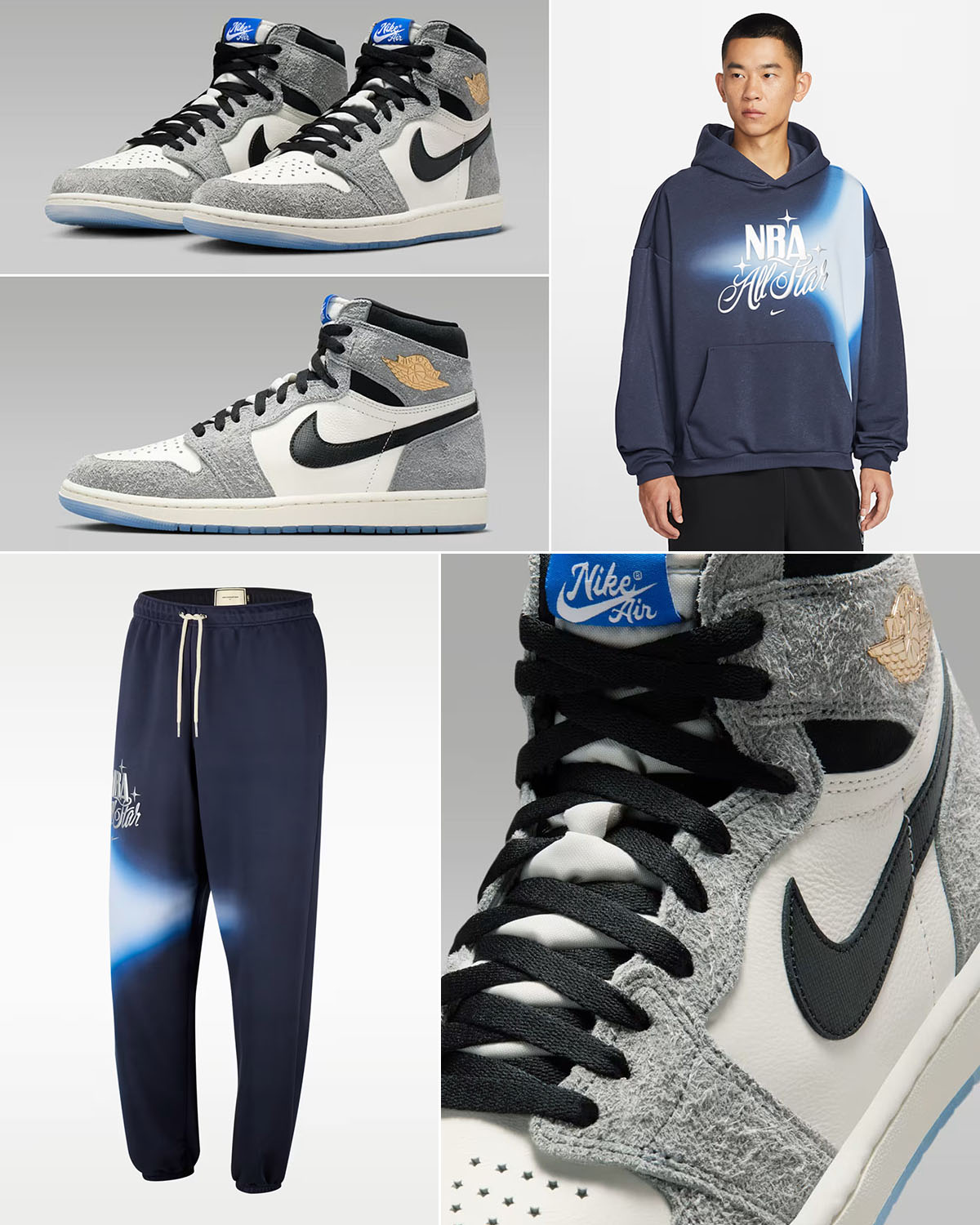 Air Jordan 1 High OG All Star 2026 x Nike NBA All Star Game LA Hoodie Pants Outfit