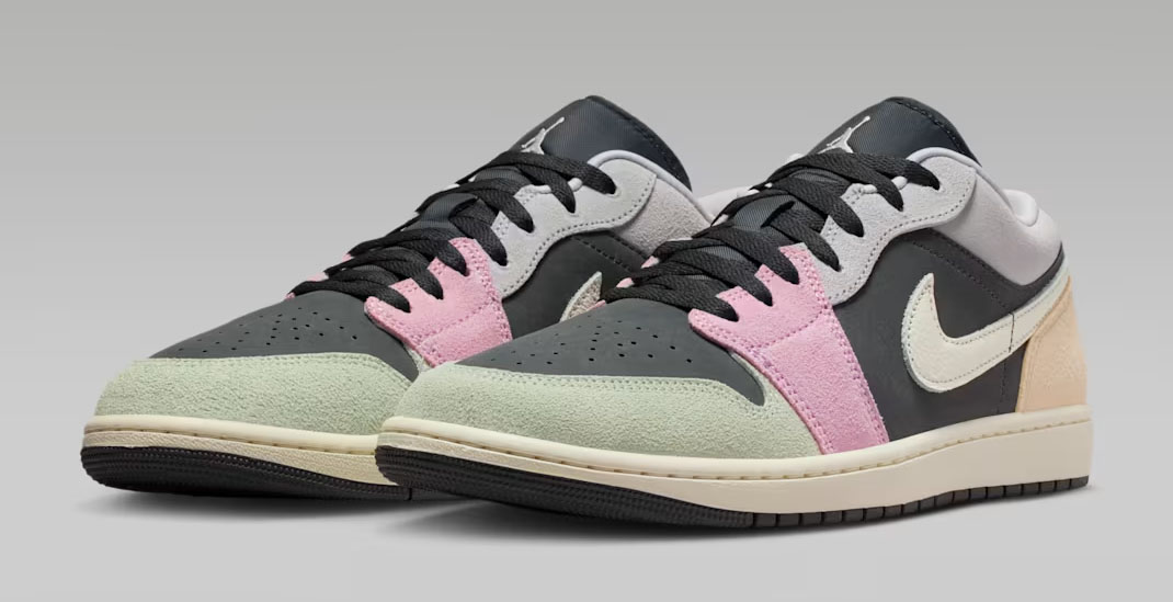 Air Jordan 1 Low Easter 2026 Anthracite Muslin Iris Whisper Sail Mens Sneakers 1