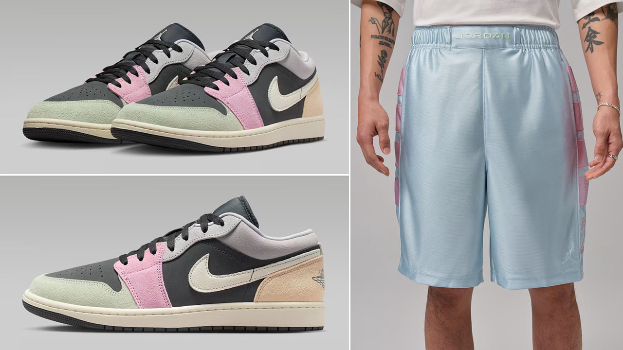 Air Jordan 1 Low Easter 2026 x Jordan Brooklyn Mens Cat Scratch Shorts