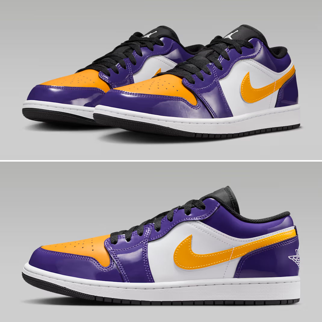 Air Jordan 1 Low SE Lakers Mens Sneakers IQ9389-547