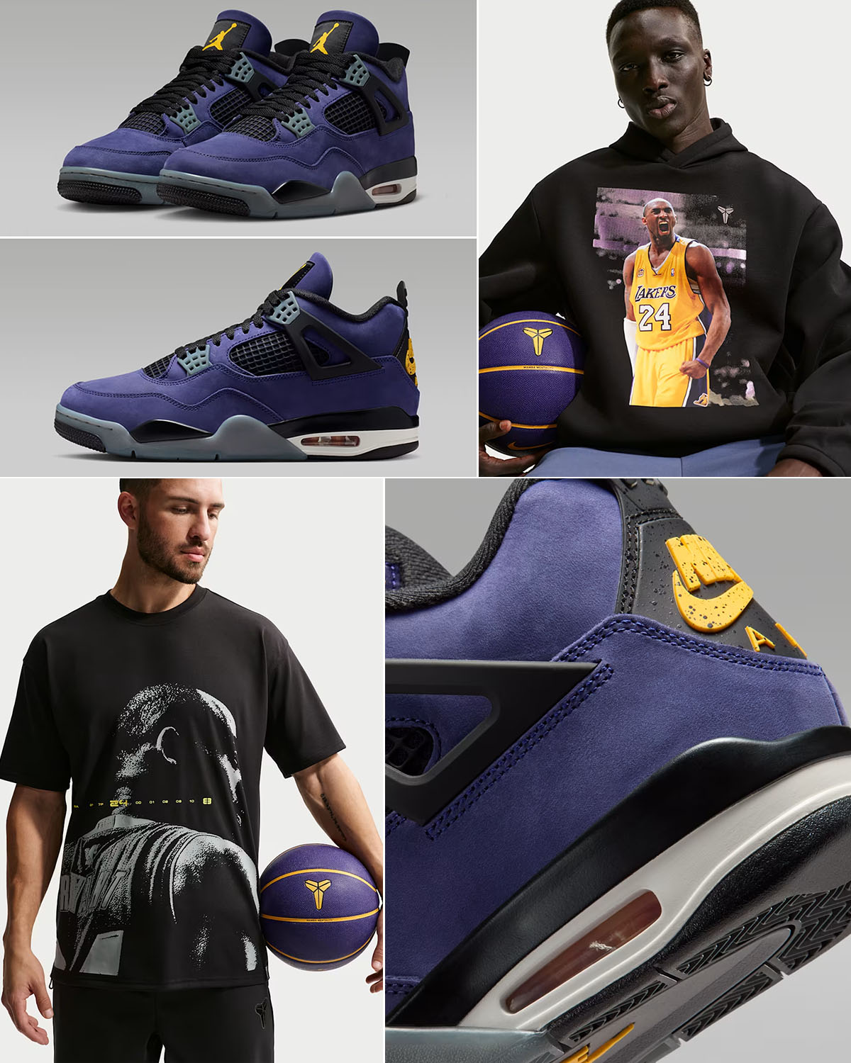 Air Jordan 4 Lakers Lakeshow Outfits