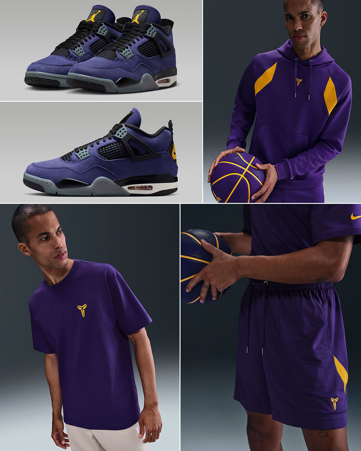Air Jordan 4 Lakers Lakeshow x Nike Kobe Apparel Outfits