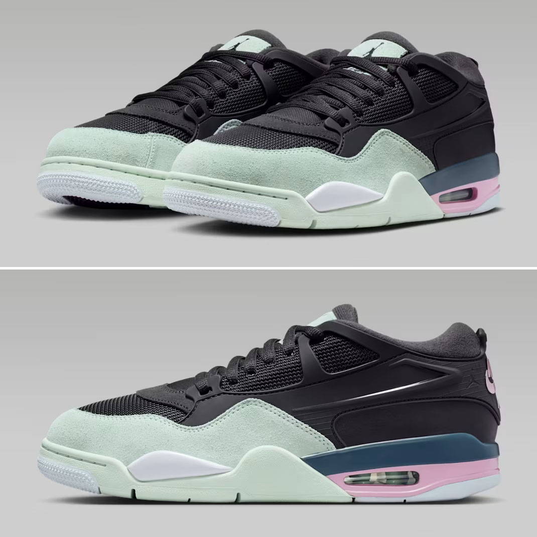 Air Jordan 4 RM Easter Anthracite Barely Green Jade Aura Iced Carmine Mens Sneakers FQ7939-008