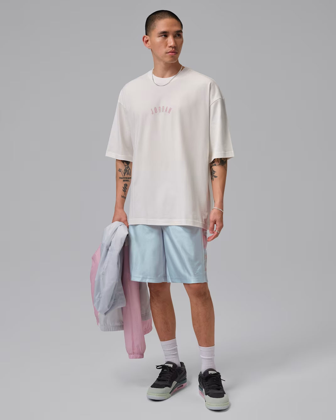 Air Jordan 4 RM Easter Sneakers and Outfit