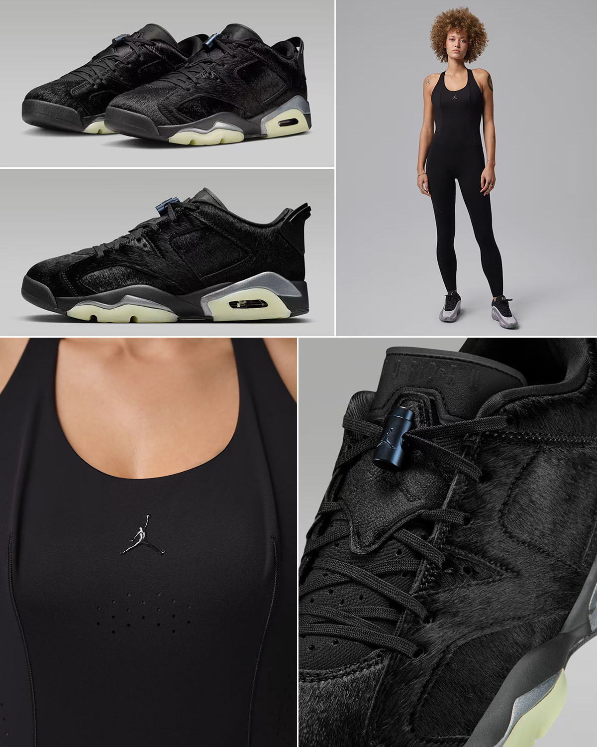 Air Jordan 6 Low Blackout x Jordan Sport Flightweight Women's Jumpsuit Outfit