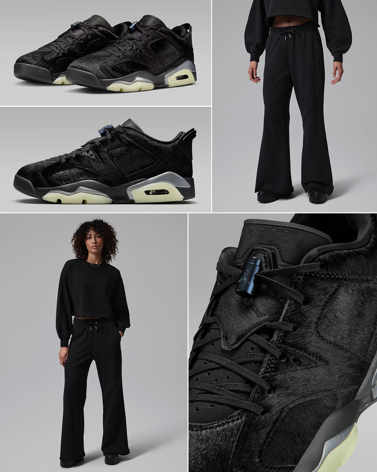Air Jordan 6 Low Blackout x Jordan Women's Flared Pants Outfit