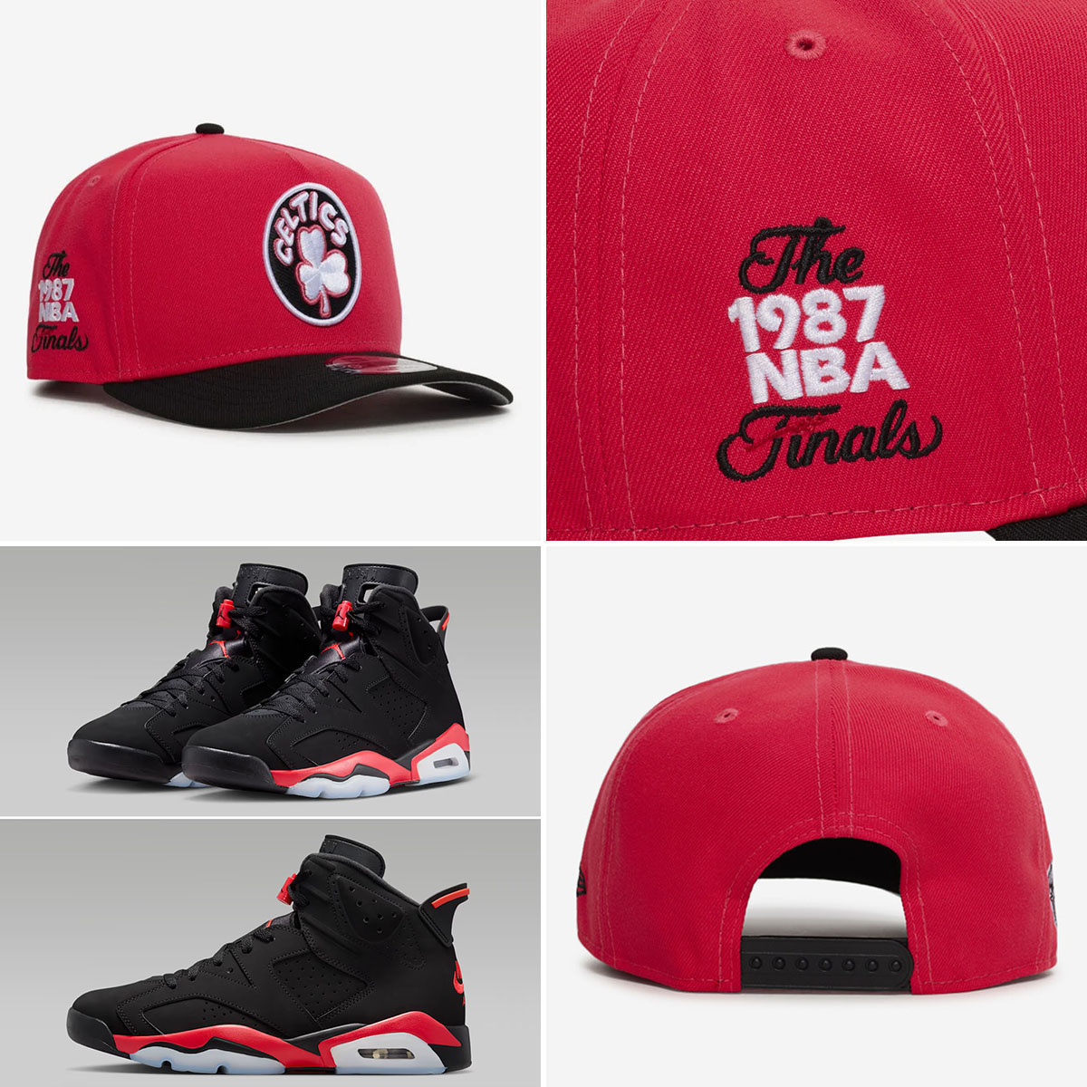 Air Jordan 6 Reverse Infrared Salesman 2026 New Era Boston Celtics Hat A Frame Snapback Cap