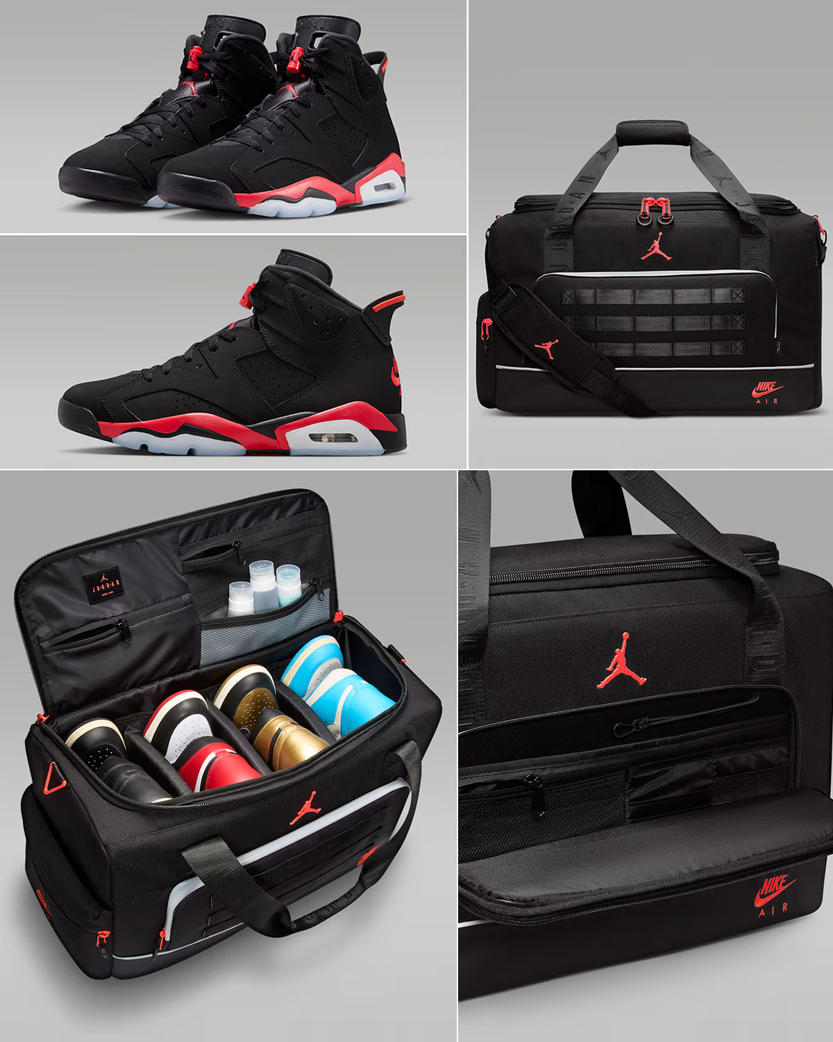 Air Jordan 6 Reverse Infrared Salesman x Jordan Collectors Duffel Bag