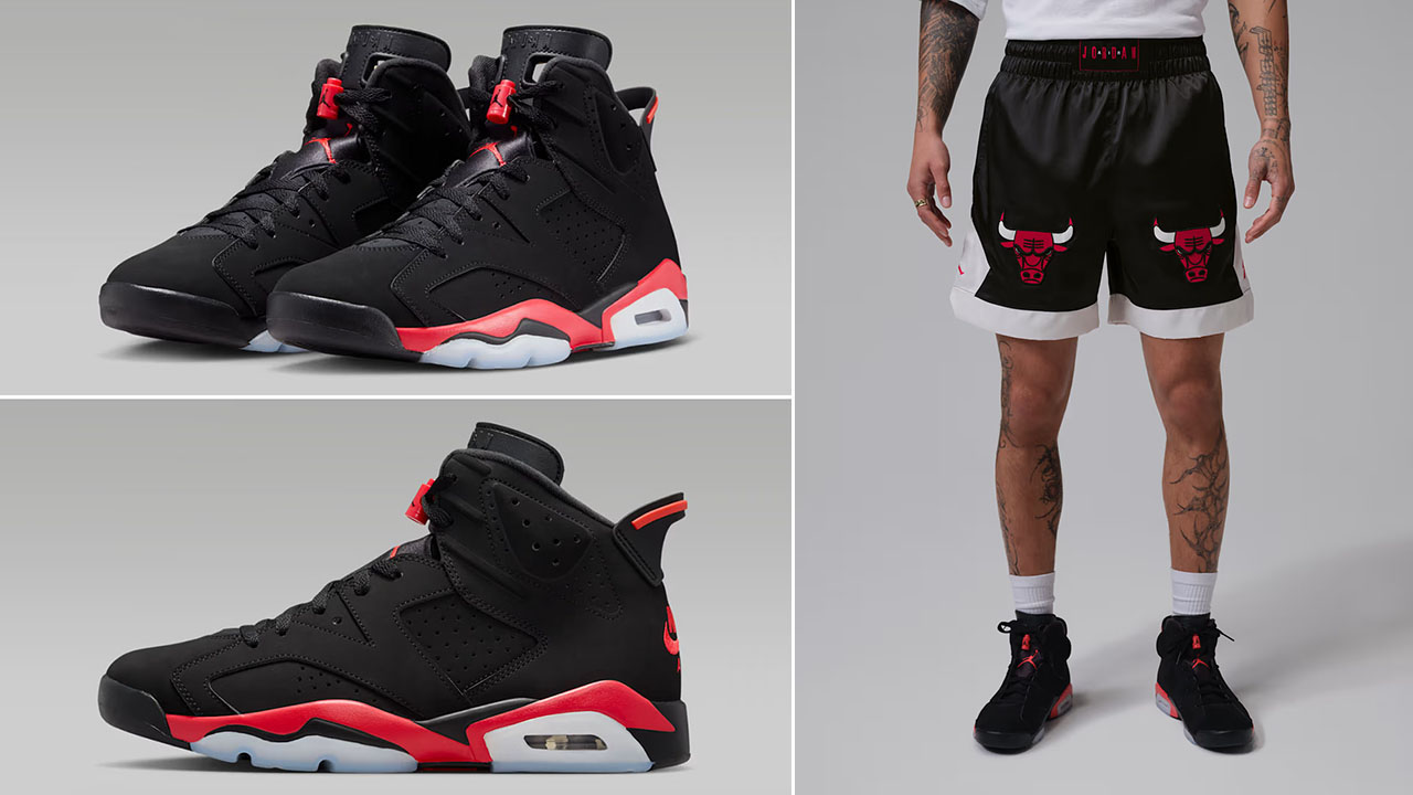 Air Jordan 6 Reverse Infrared Salesman x Jordan Flight Men's Muay Thai Shorts