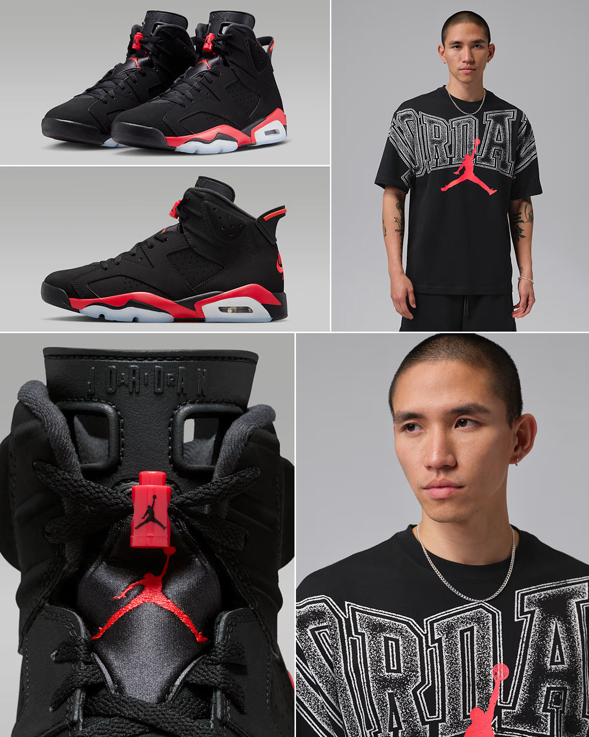 Air Jordan 6 Reverse Infrared Salesman x Jordan Men's Graphic Stretch T-Shirt Black Infrared 23 Outfit