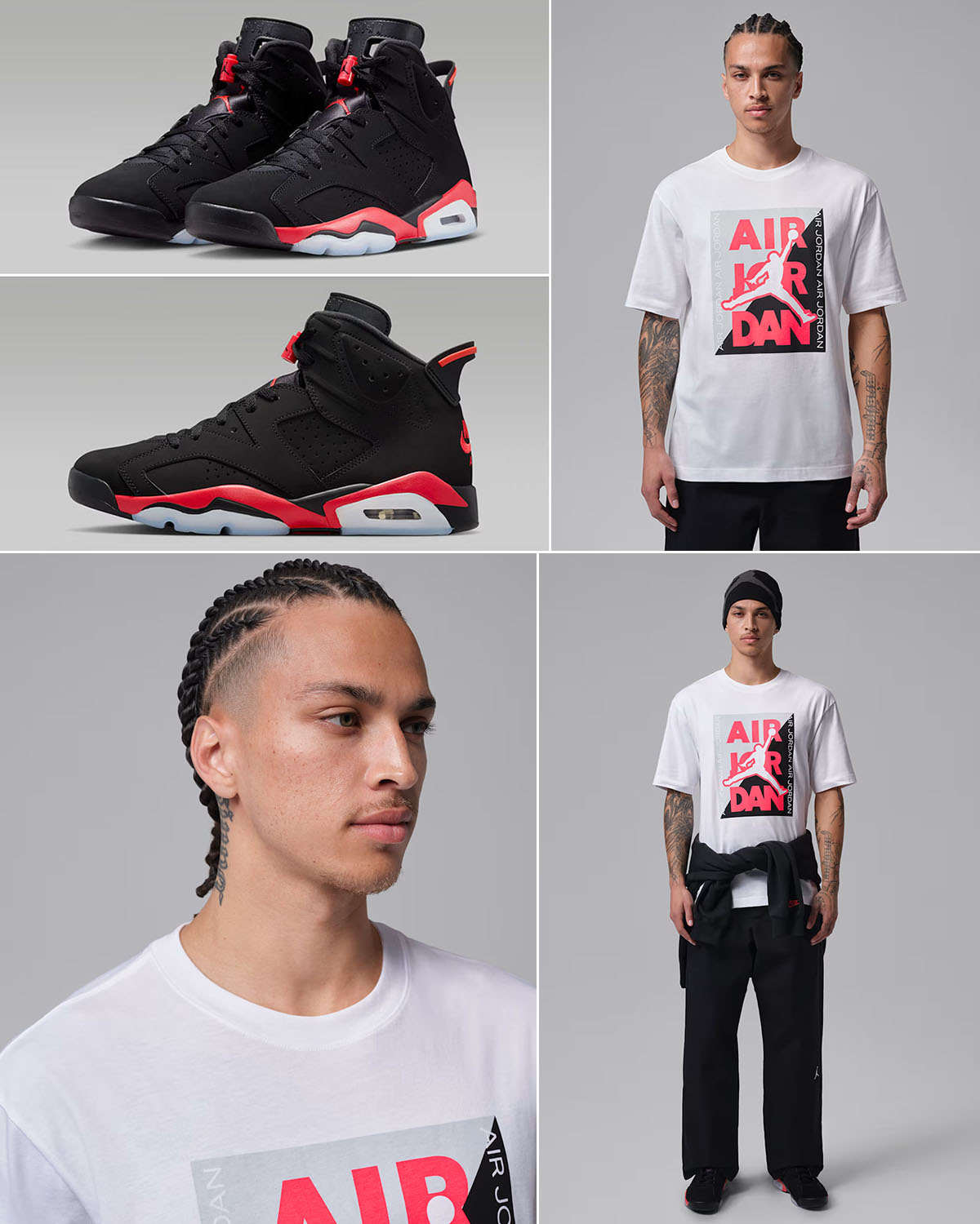 Air Jordan 6 Reverse Infrared Salesman x Jordan Men's Graphic T-Shirt White Infrared 23 Outfit
