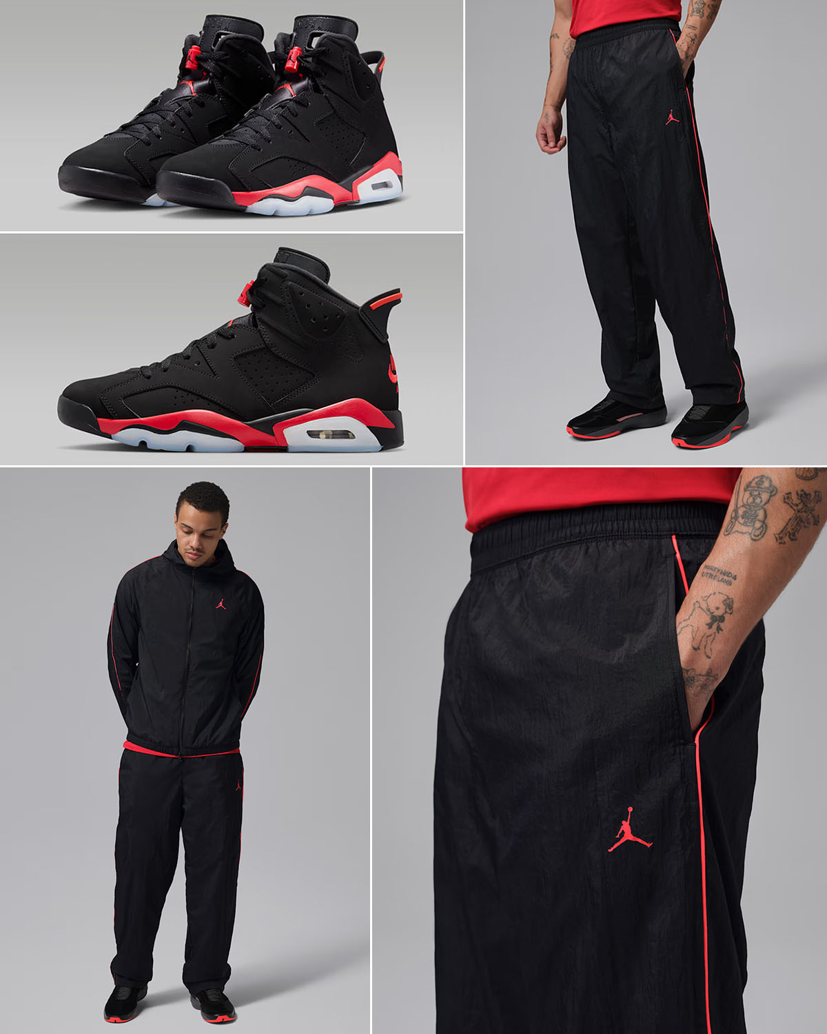 Air Jordan 6 Reverse Infrared Salesman x Jordan Sport Classic Men's Pants Black Infrared 23 Outfit