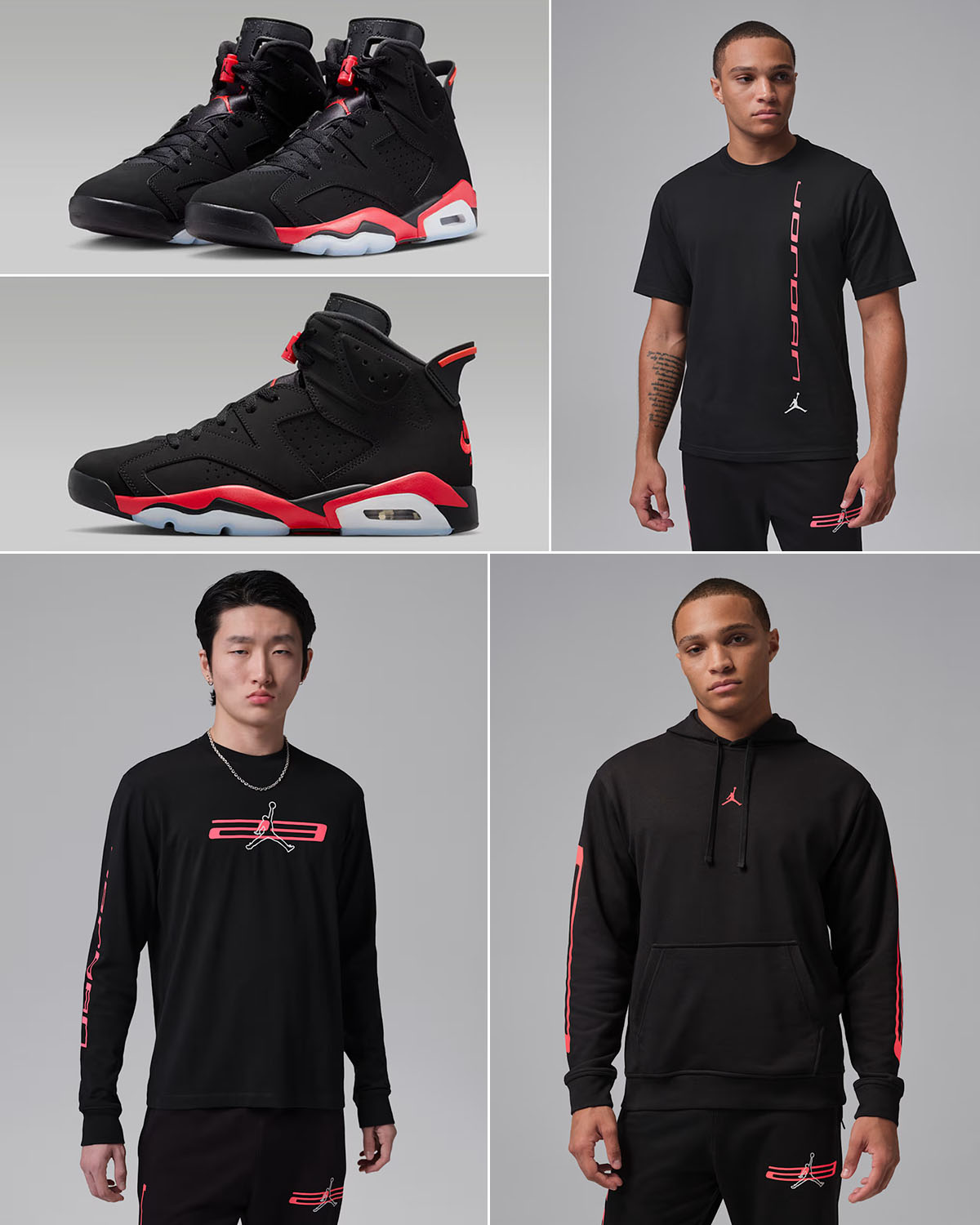 Air Jordan 6 Reverse Infrared Salesman x Jordan Sport Crossover Men's Dri-Fit Apparel Outfits Black Infrared 23