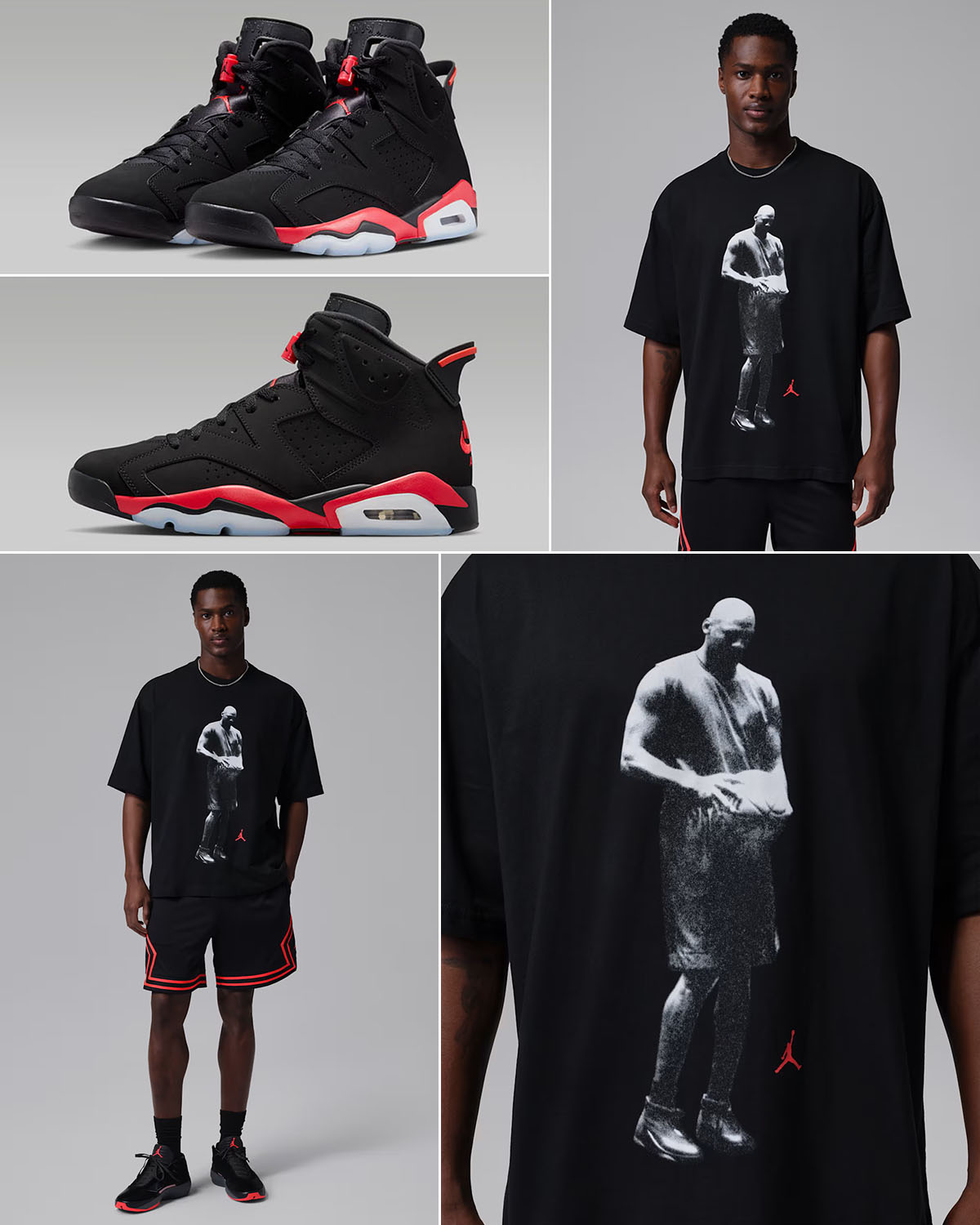 Air Jordan 6 Reverse Infrared Salesman x Jordan Sport Men's Dri-Fit Graphic T-Shirt Black Infrared 23 Outfit
