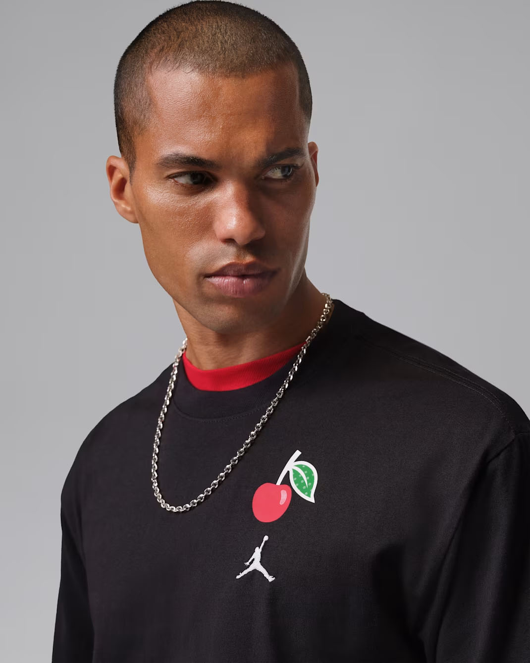 Jordan 1985 Cherry Red Mens T Shirt Black 3