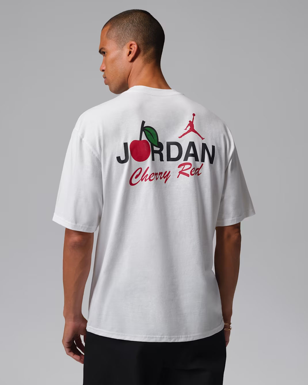 Jordan 1985 Cherry Red Mens T Shirt White 2