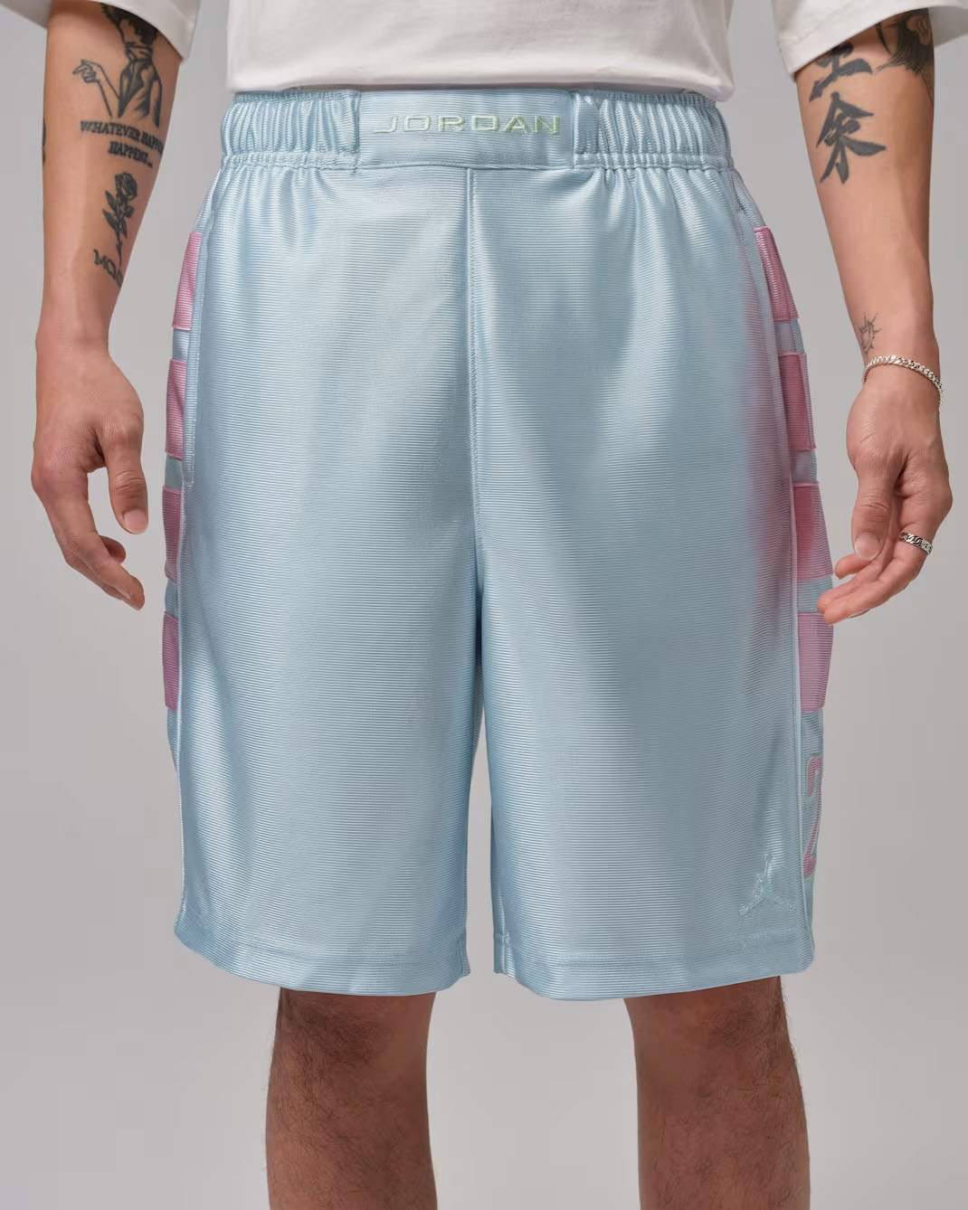 Jordan Brooklyn Cat Scratch Men's Shorts Aura Iced Carmine 1
