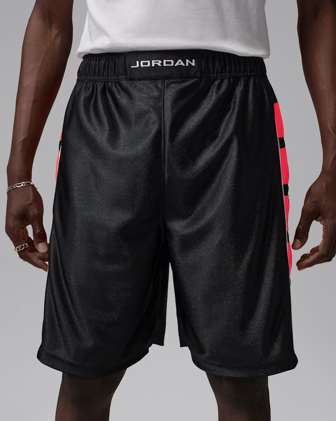 Jordan Brooklyn Cat Scratch Mens Shorts Black Infrared 23 2