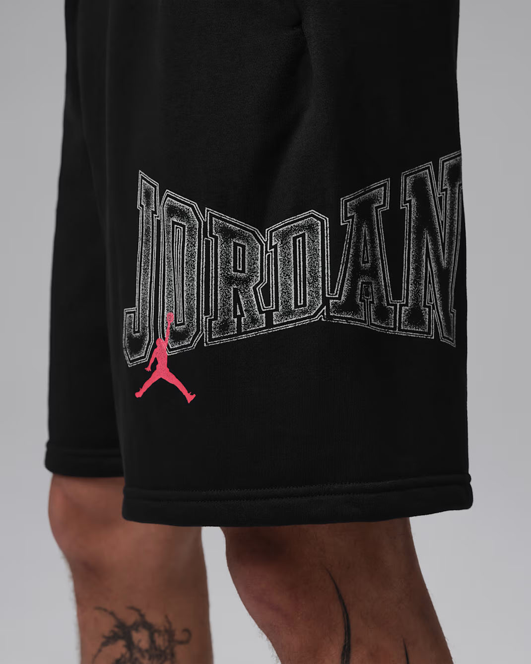 Jordan Brooklyn Men's Graphic Shorts Black Infrared 2