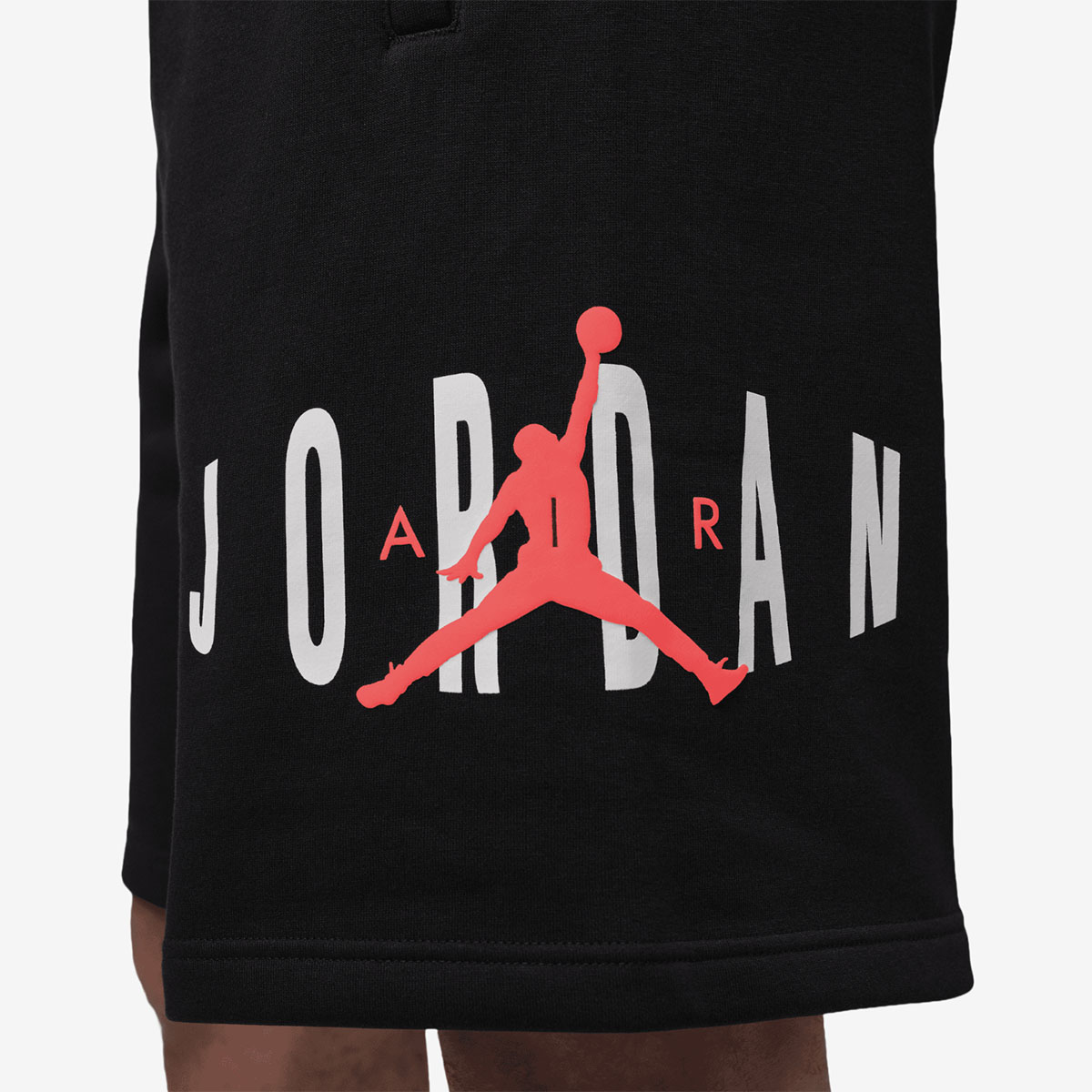 Jordan Brooklyn Stretch Fleece Shorts Black Infrared 2