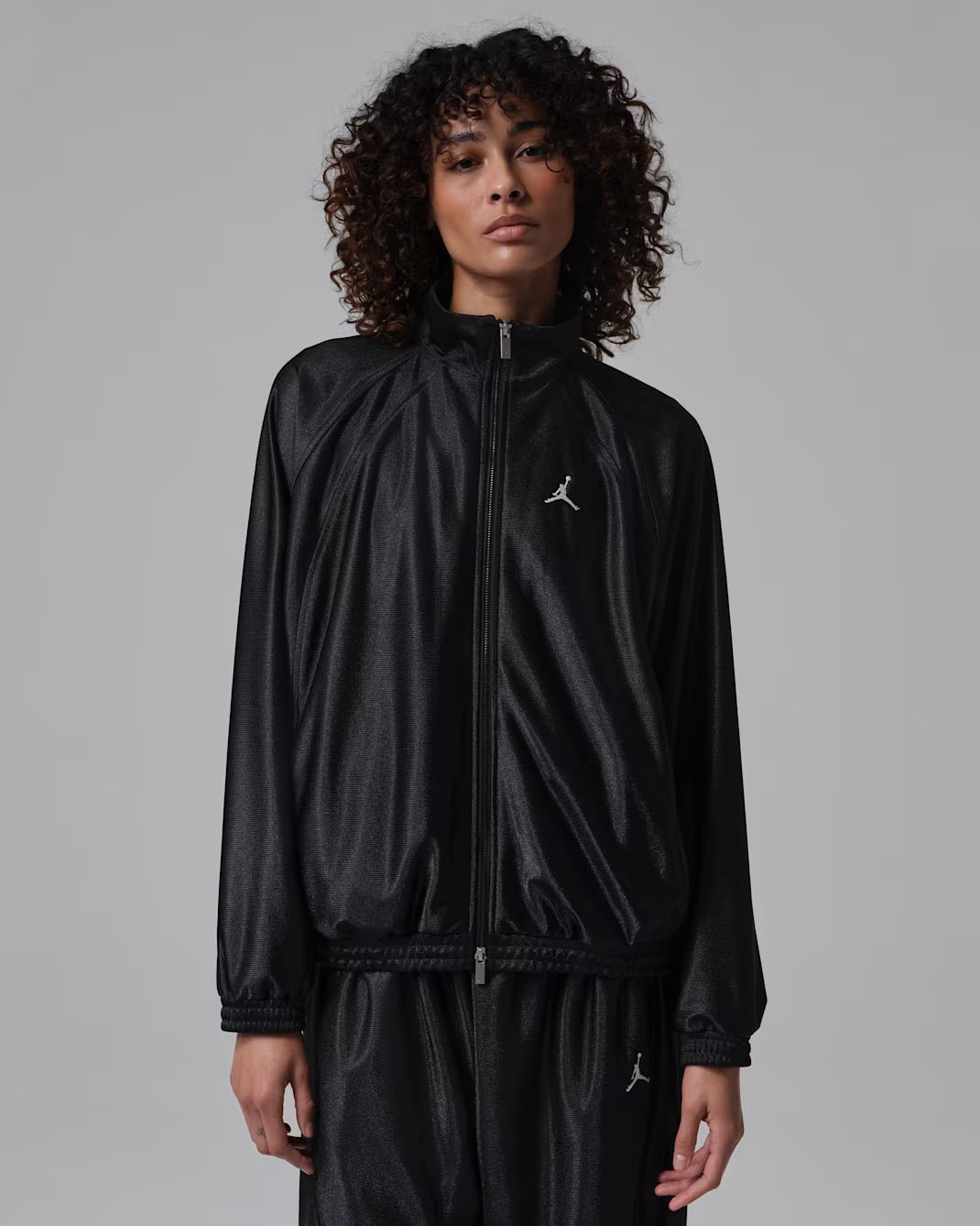 Jordan Brooklyn Women's DuraSheen Track Jacket Black