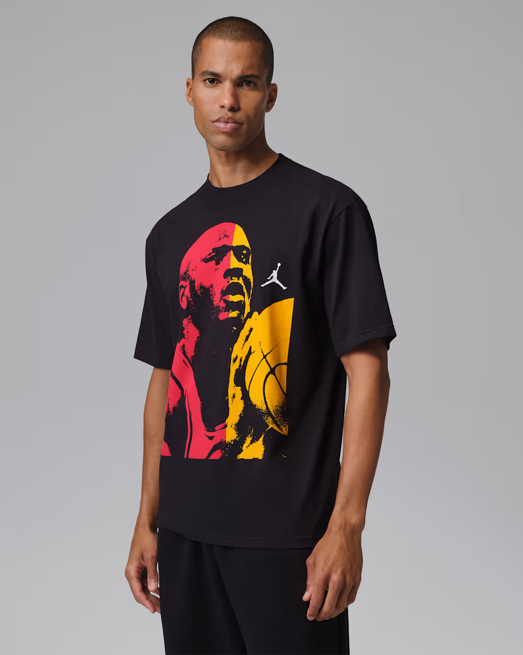 Jordan LA to Chicago Mens Black T Shirt 1
