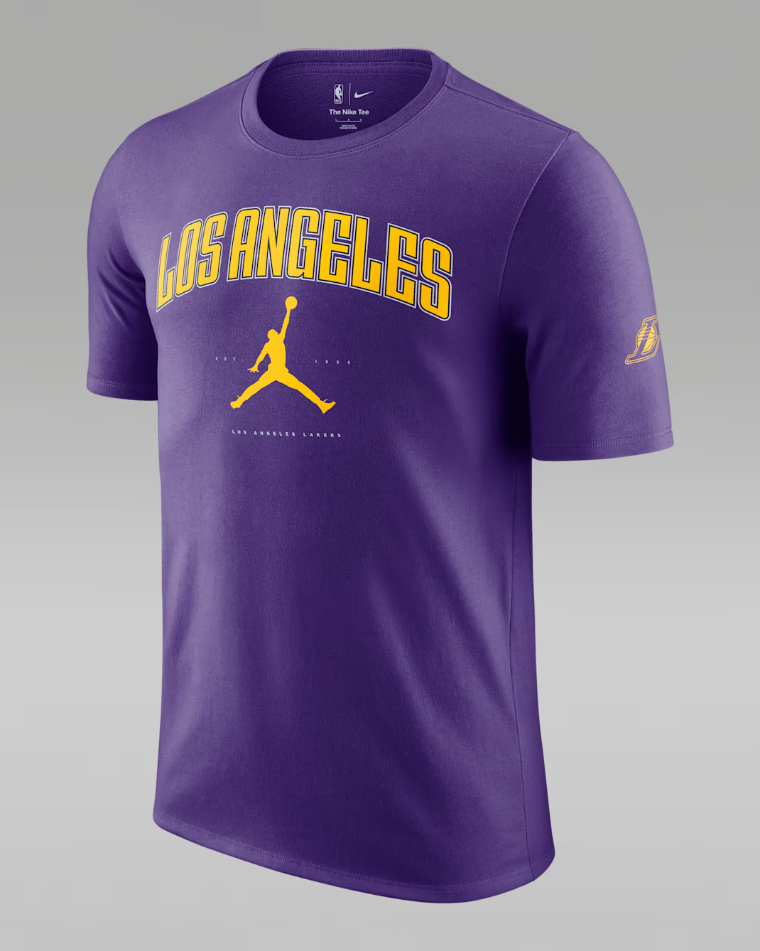 Jordan Los Angeles Lakers Essential Mens T Shirt Purple