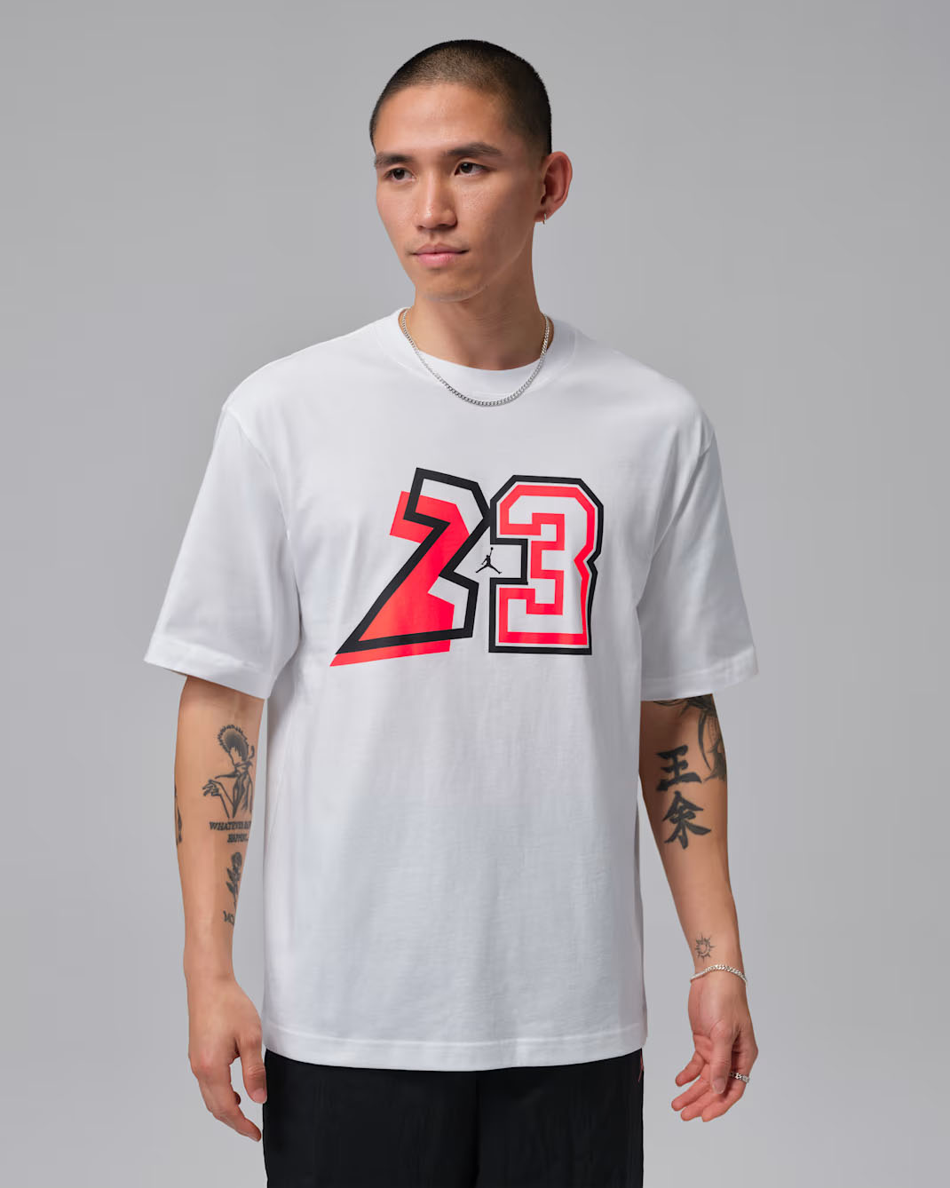 Jordan Men's 23 Graphic T-Shirt White Black Infrared 1