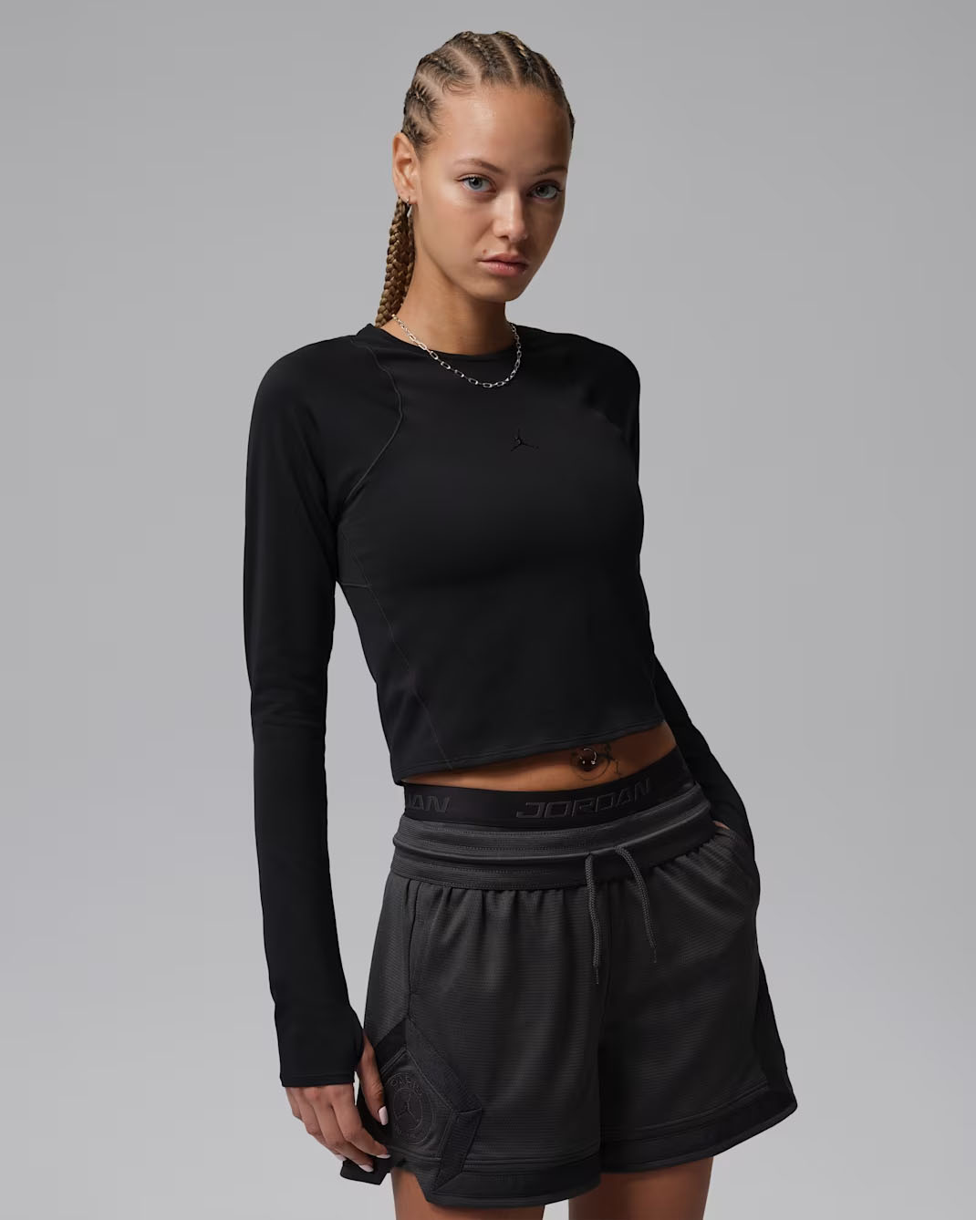 Jordan Sport Flightweight Women's Long-Sleeve Top Black
