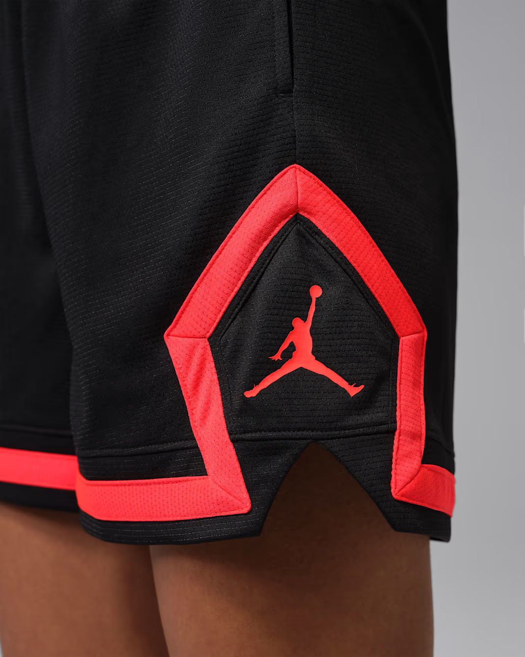 Jordan Sport Womens Diamond Shorts Black Infrared 2
