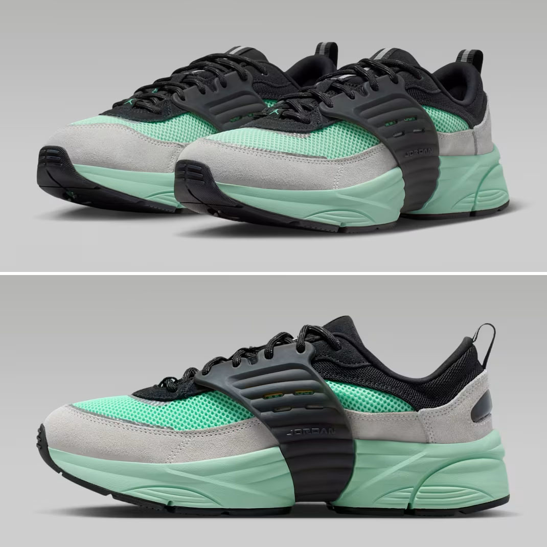 Jordan Trunner OS Black Neutral Grey Mint Foam Green Glow Mens Sneakers IB3722-004