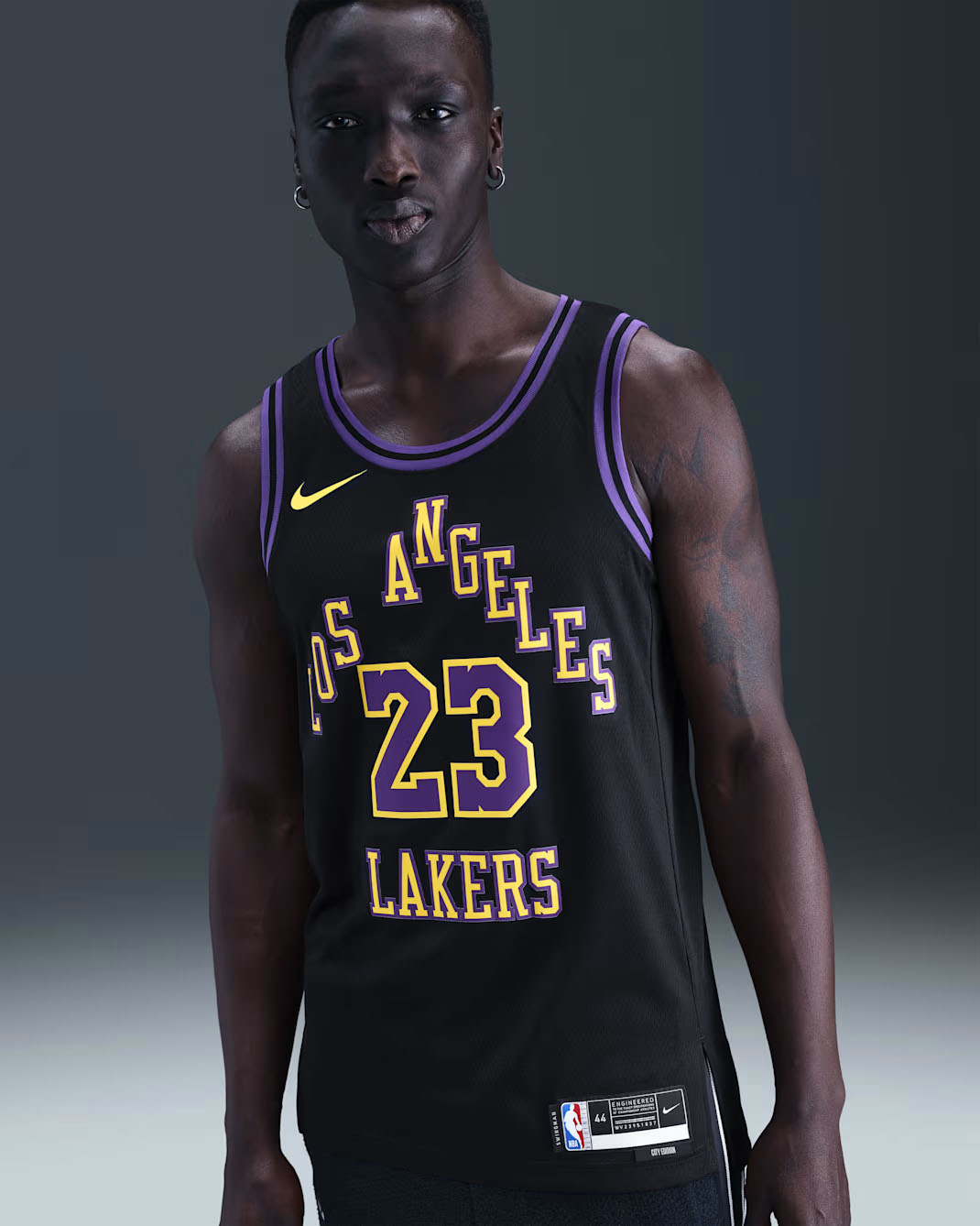 LeBron James Los Angeles Lakers City Edition Men's Nike Dri-FIT NBA Swingman Jersey 1
