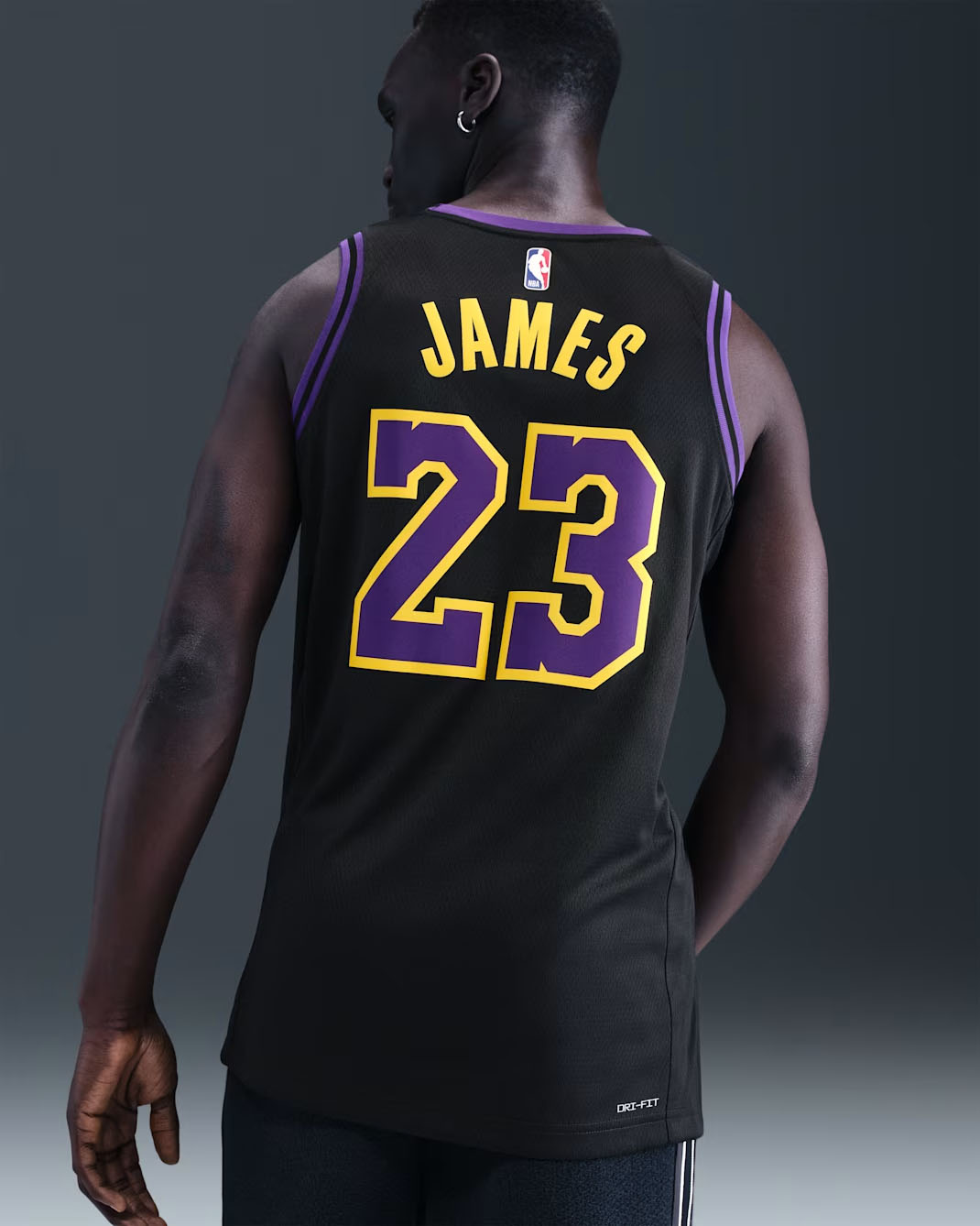 LeBron James Los Angeles Lakers City Edition Men's Nike Dri-FIT NBA Swingman Jersey 2